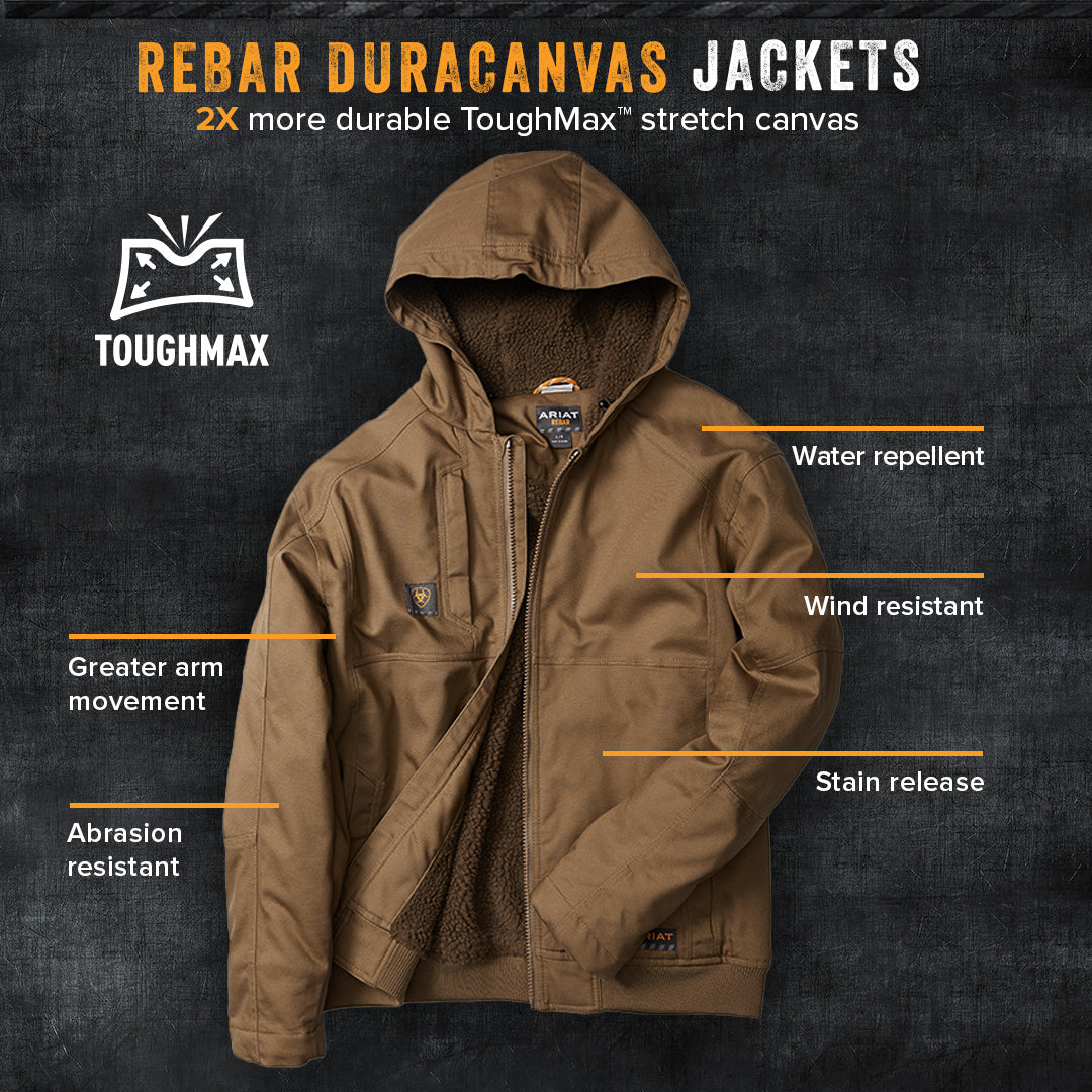 Ariat Mens Rebar Duracanvas Jacket