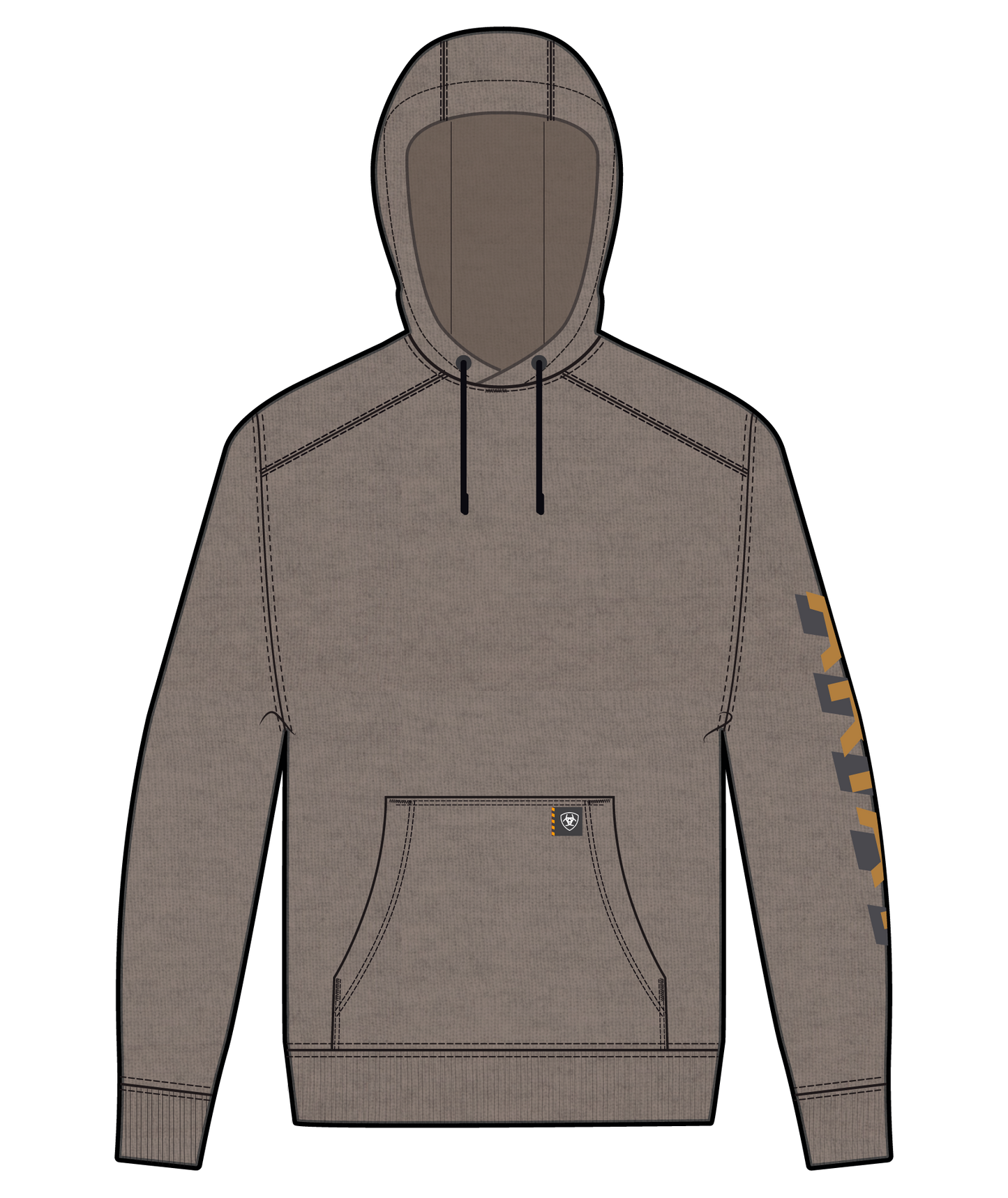 Ariat Mens Rebar Lightweight Logo Hoodie