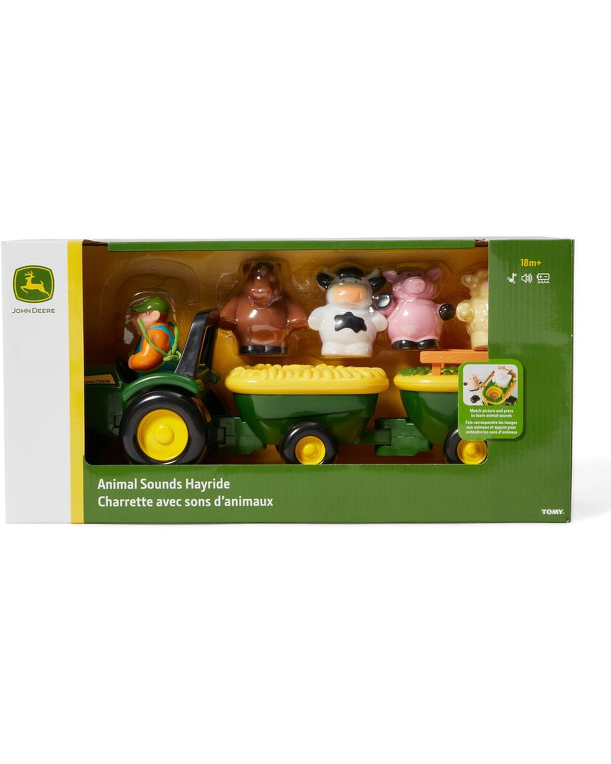 John Deere Animal Sounds Hayride Tractor Toy (18M+)