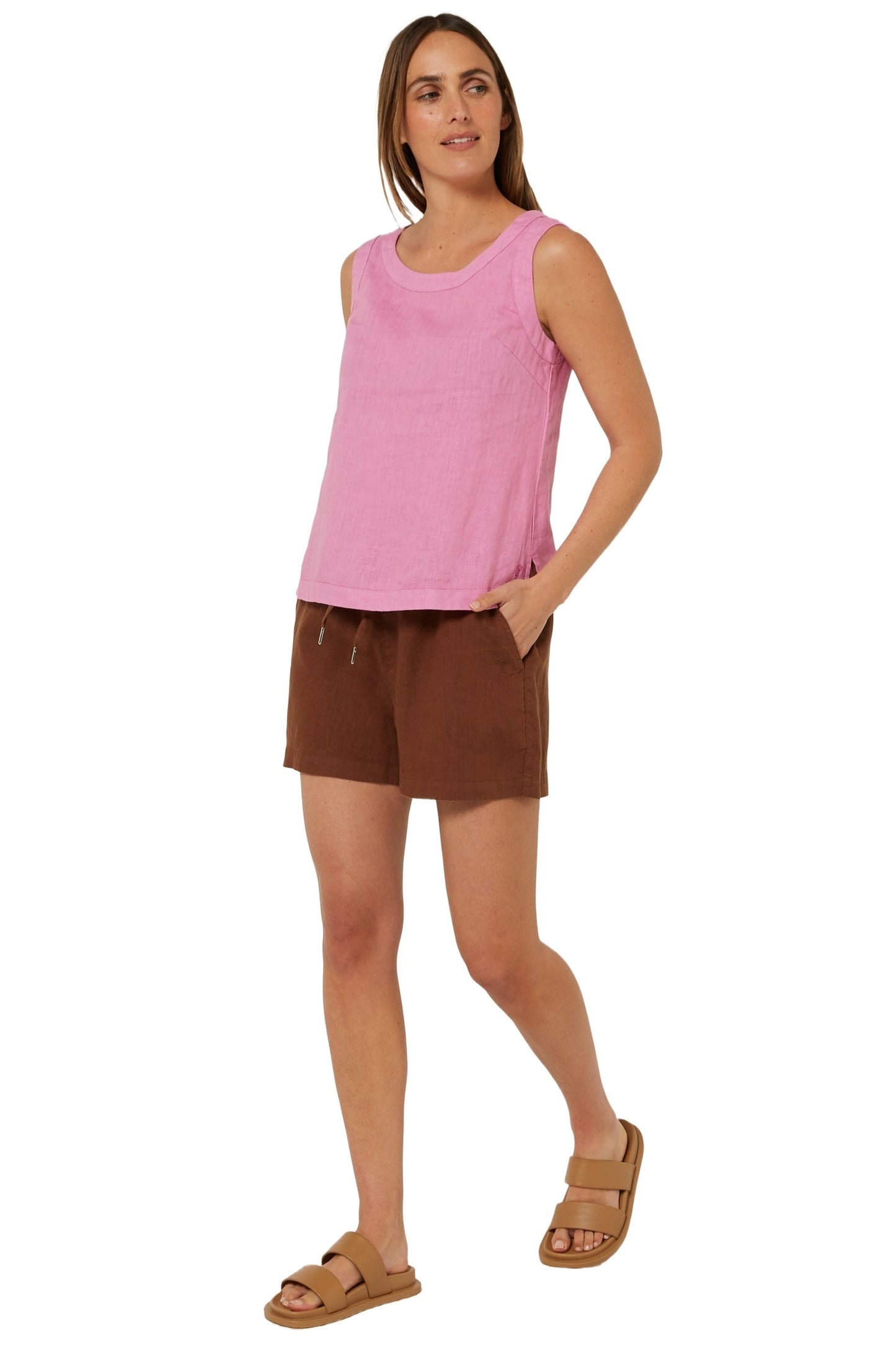 Pilbara Womens Olivia Linen Shorts