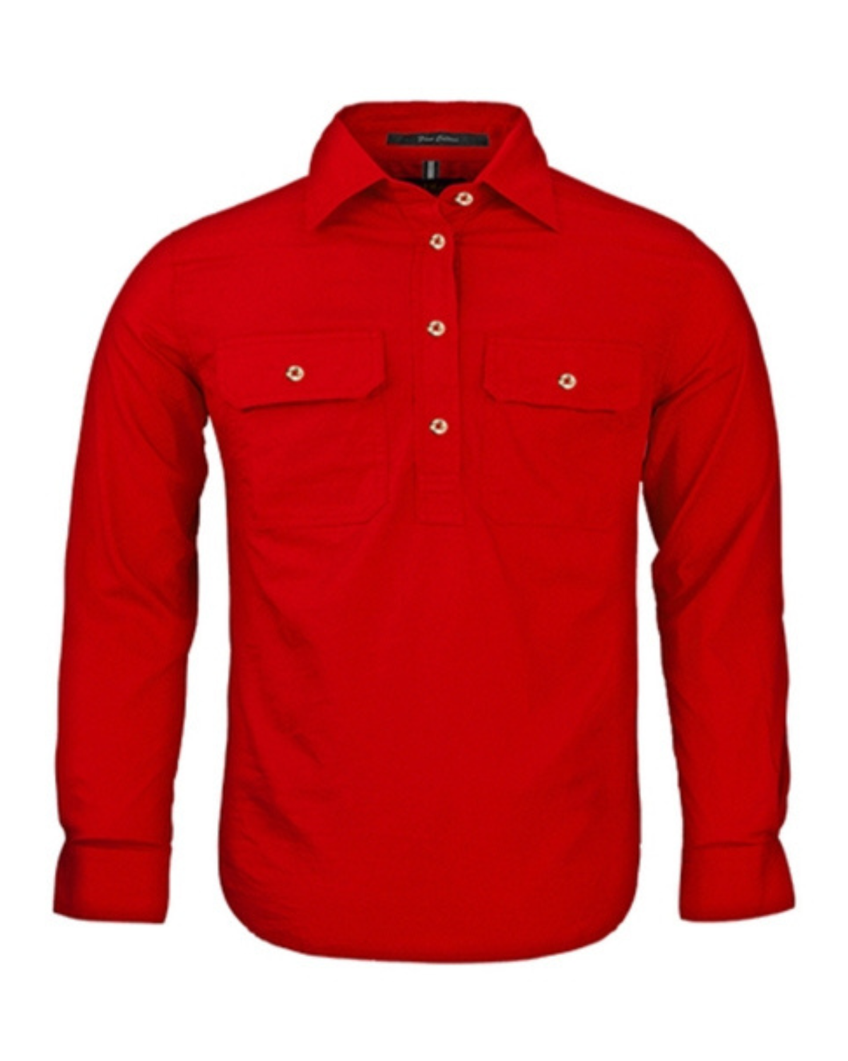 Kids Pilbara Closed Front Long Sleeve Country Work Shirt