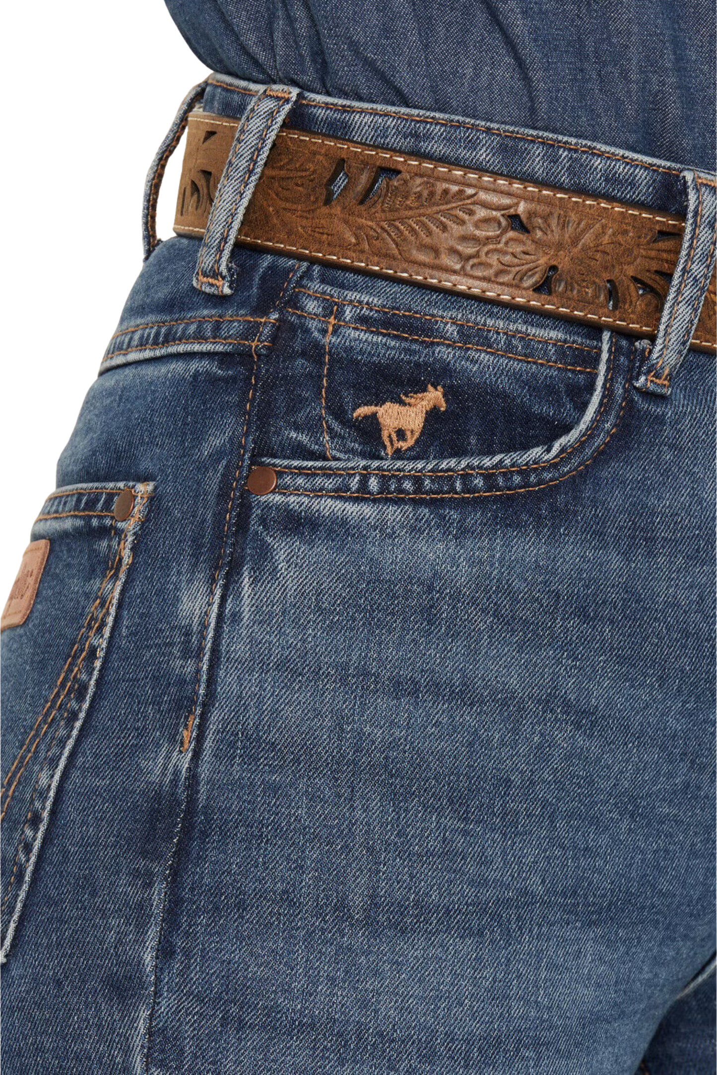 Wrangler Womens Rodeo High Rise Boot Cut 36 Inch Leg Jeans