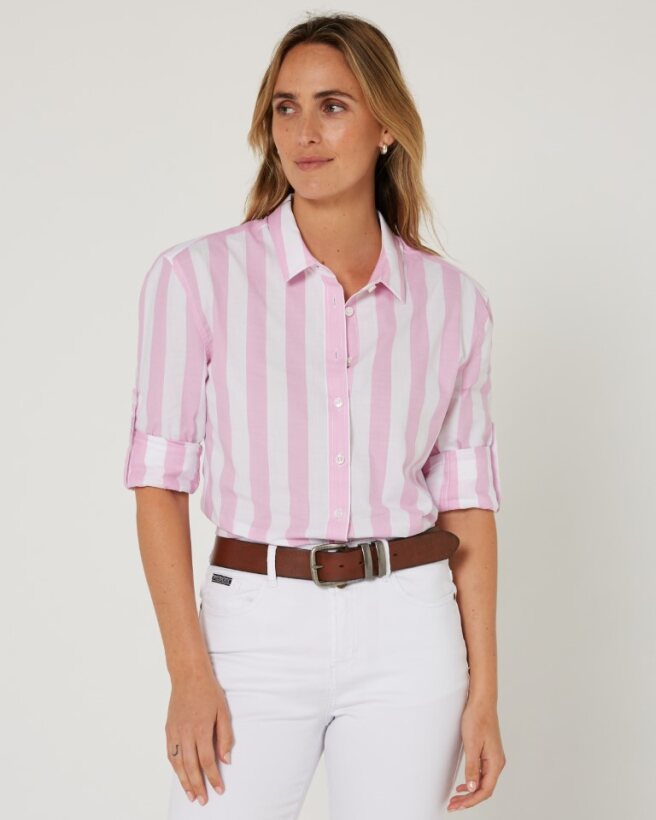Pilbara Womens Jacquelin Classic Cotton Long Sleeve Shirt