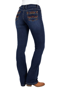 Pure Western Womens Ola Relaxed Rider Jean 36 Inch Leg