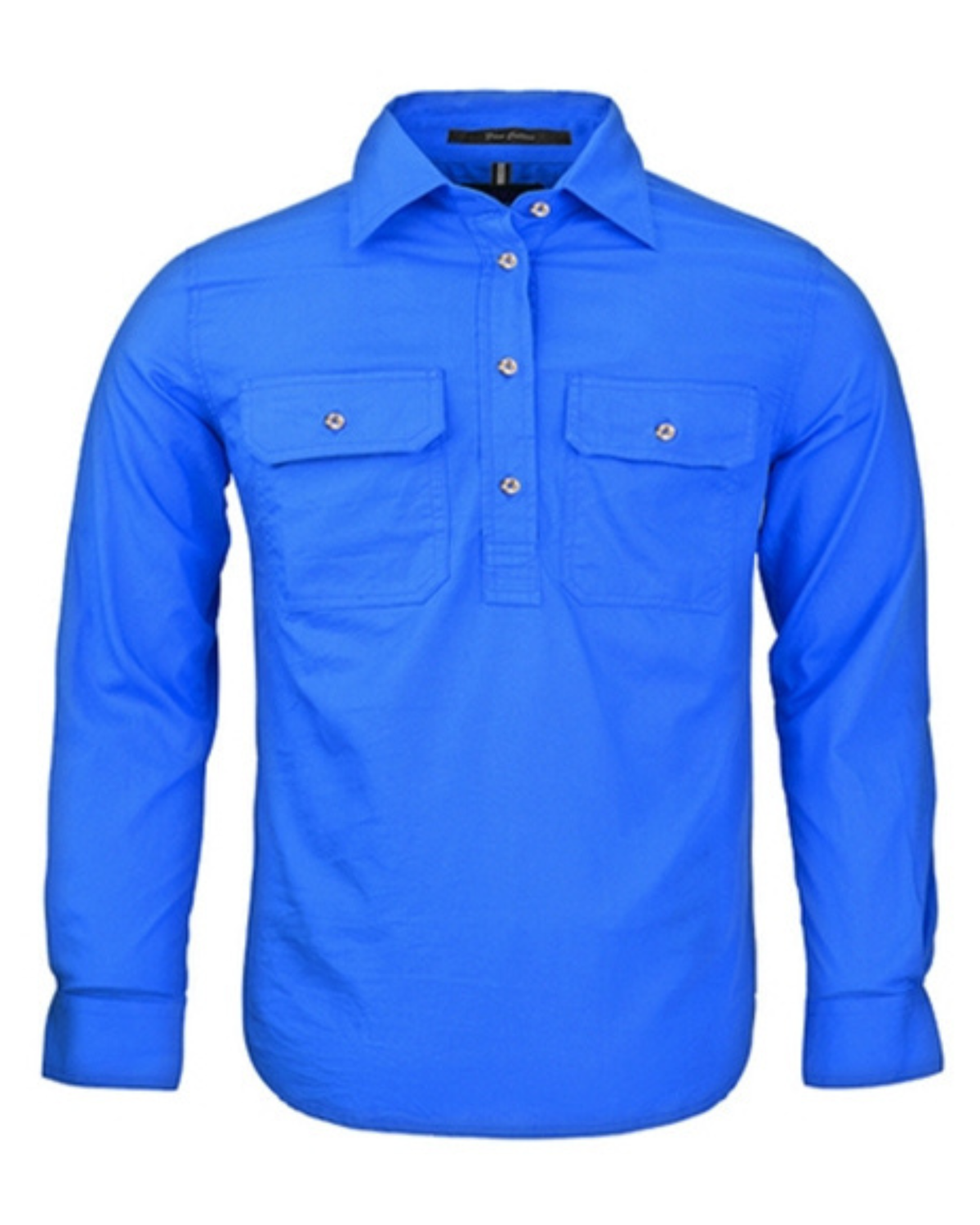 Kids Pilbara Closed Front Long Sleeve Country Work Shirt