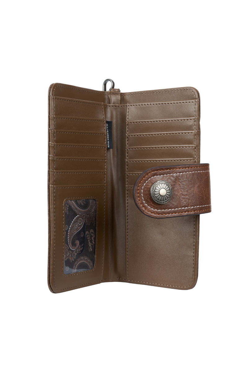 Mira & Moss Corrine Long Wallet - Chocolate Latte main image 1