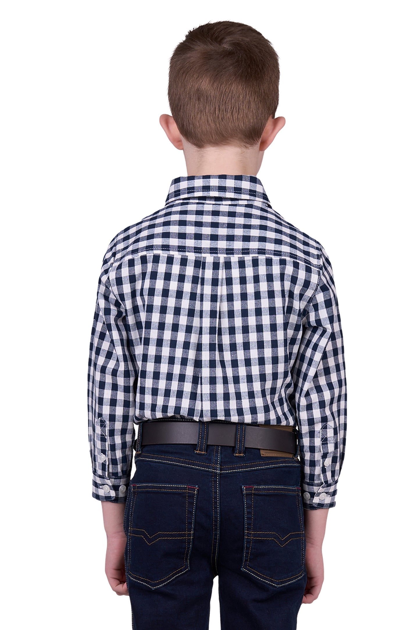 Hard Slog Kids Dell 1/2 Placket Long Sleeve Country Shirt