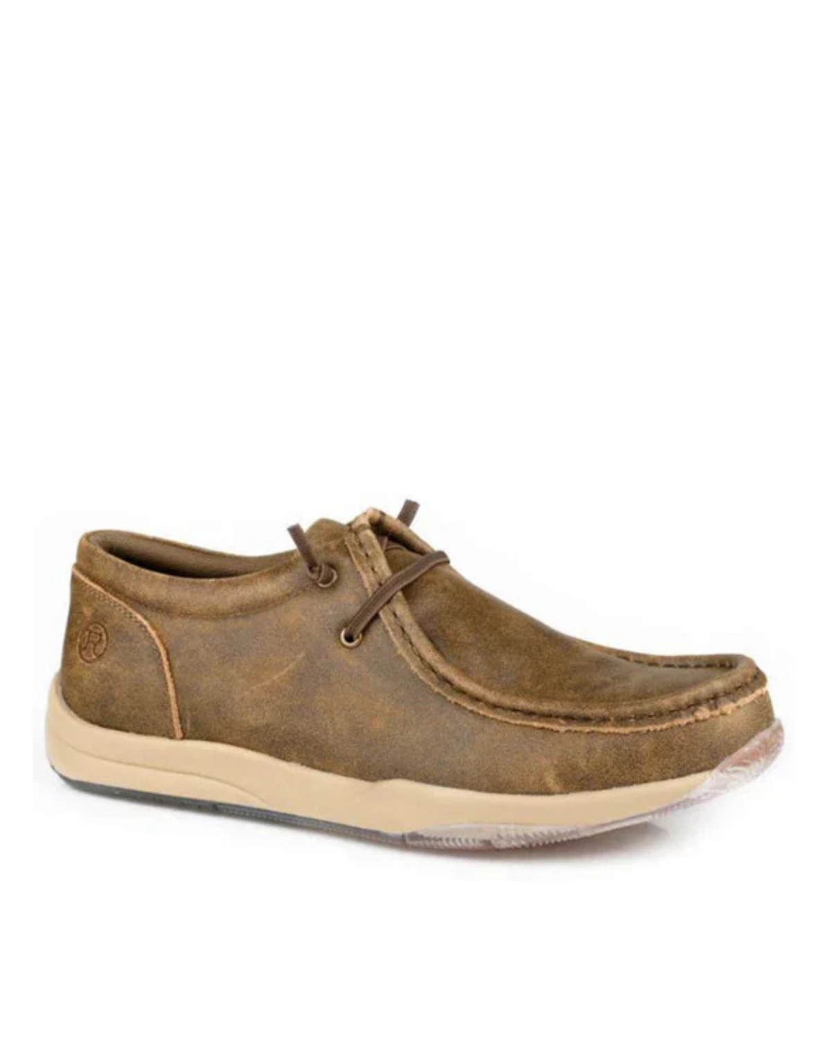 Roper Mens Clearcut Low Tan Leather Shoes