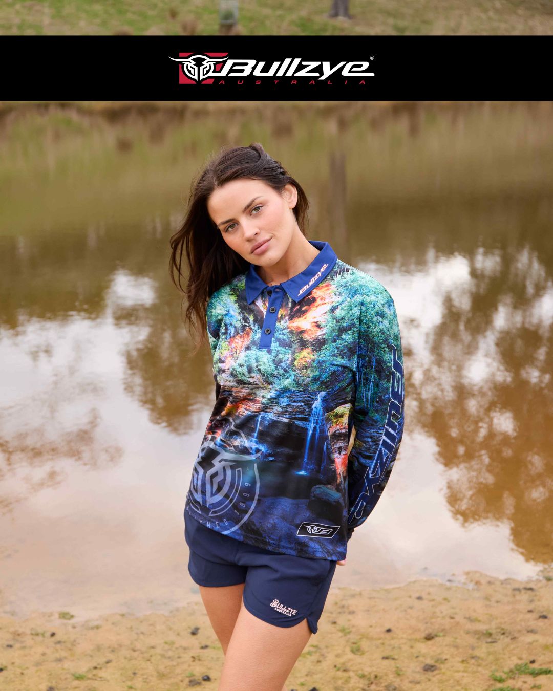Bullzye Womens Waterfall Long Sleeve Fishing Shirt