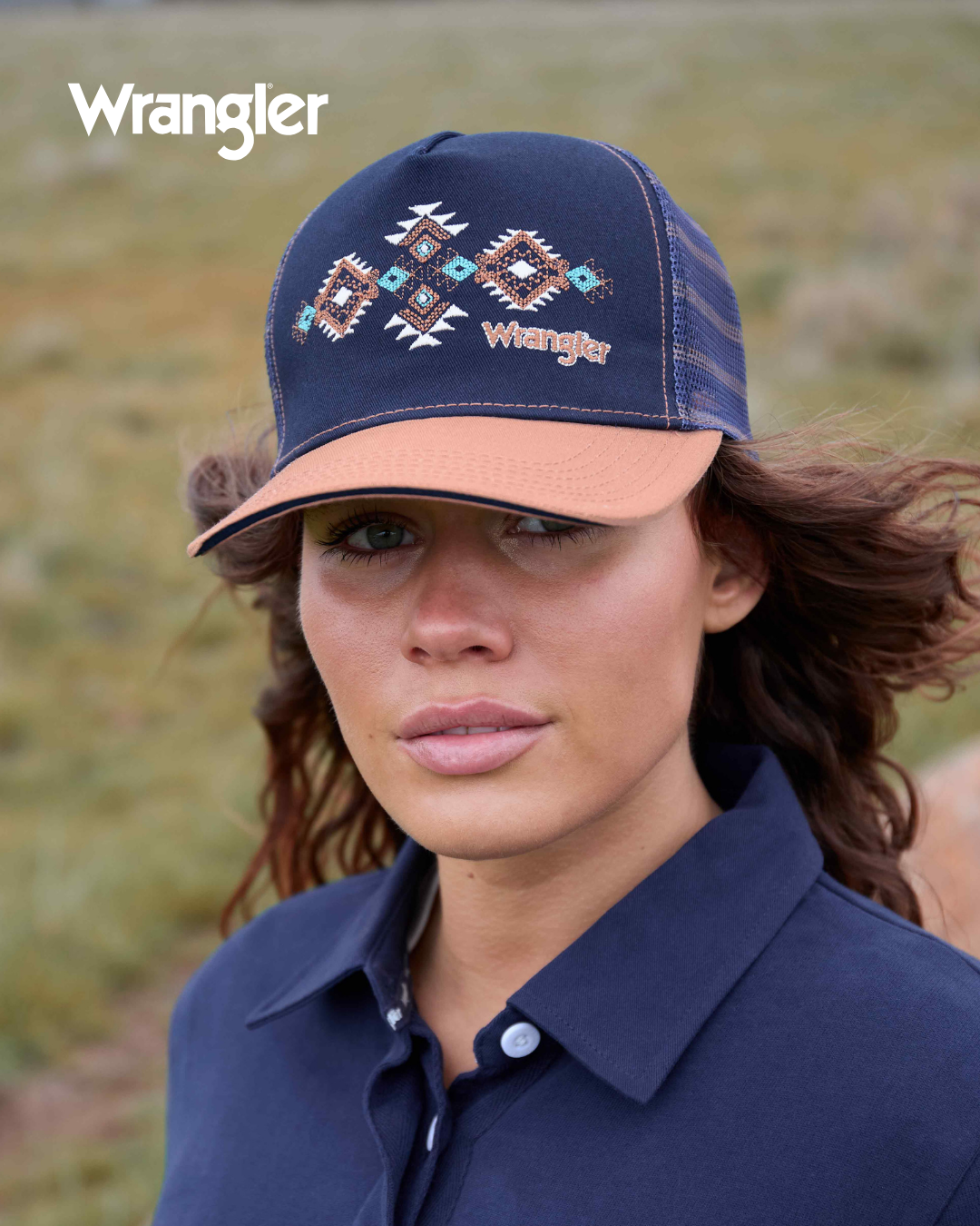 Wranger Francis High Profile Ponytail Trucker Cap
