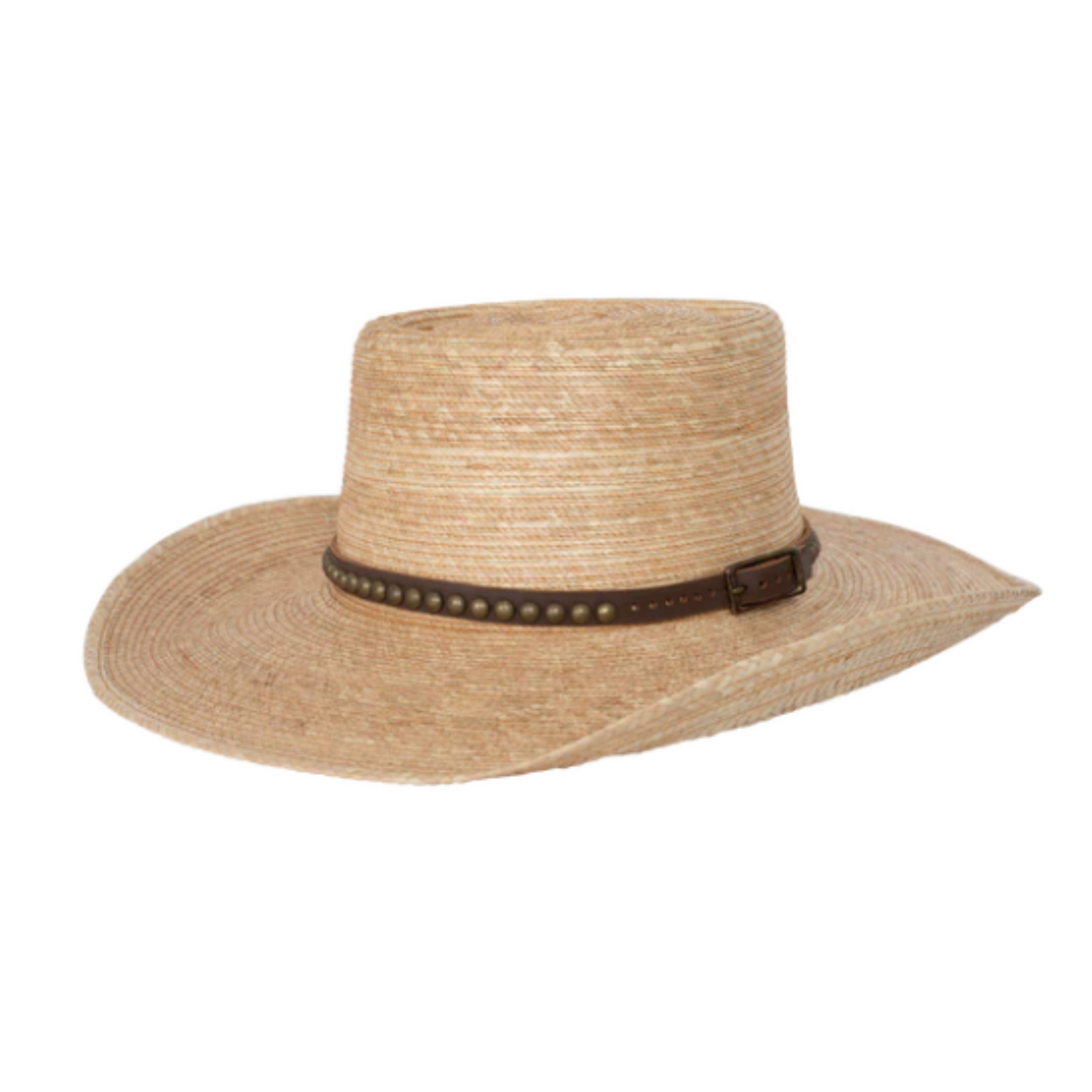 Sunbody Hats Oak Elko With Old West Band Palm Leaf Hat