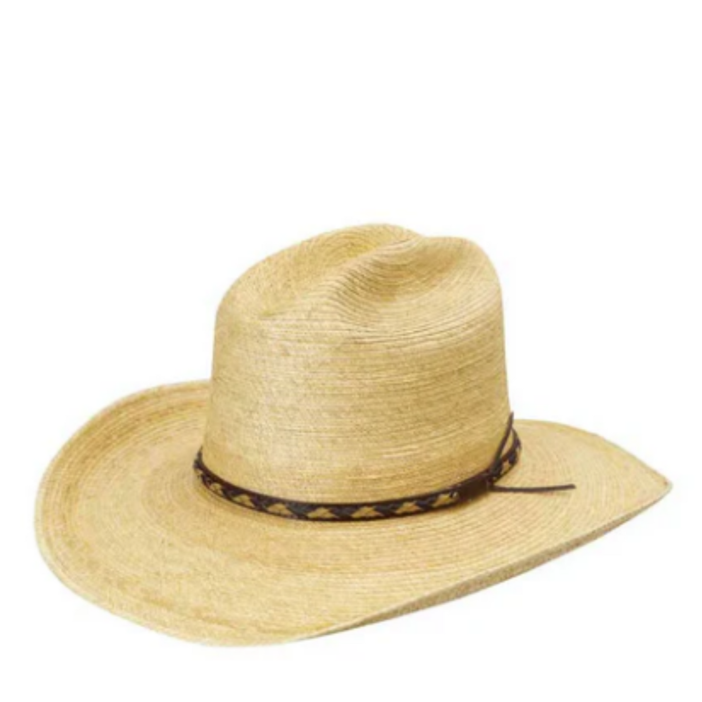 Sunbody Hats Cattleman Palm Leaf Hat Oak 4 Inch Brim