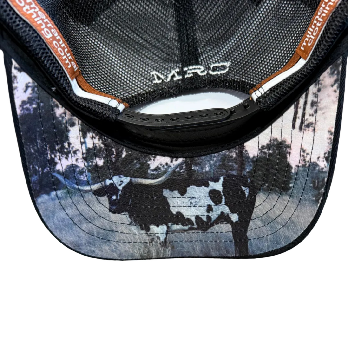MRC Trucker Cap Black Longhorn