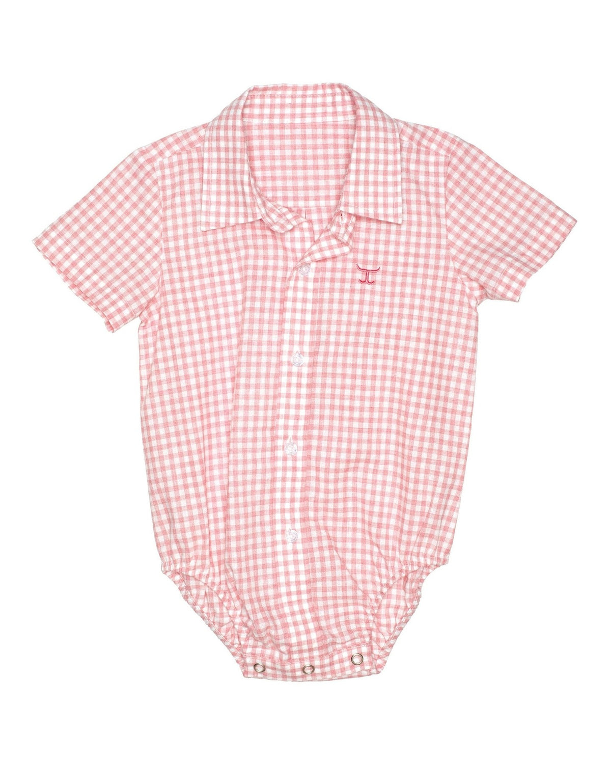 Just Country Infants Frankie Short Sleeve Full Button Jumpsuit Romper