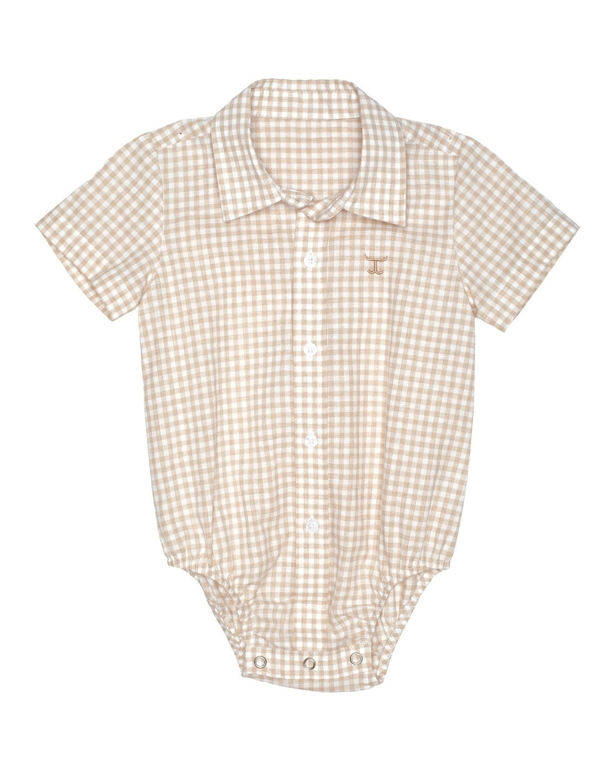 Just Country Infants Frankie Short Sleeve Full Button Jumpsuit Romper