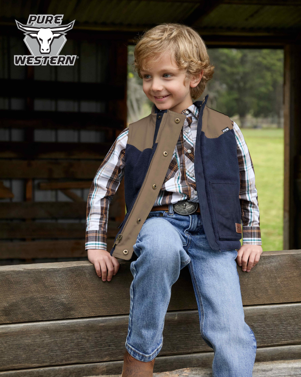 Pure Western Kids Colson Belt