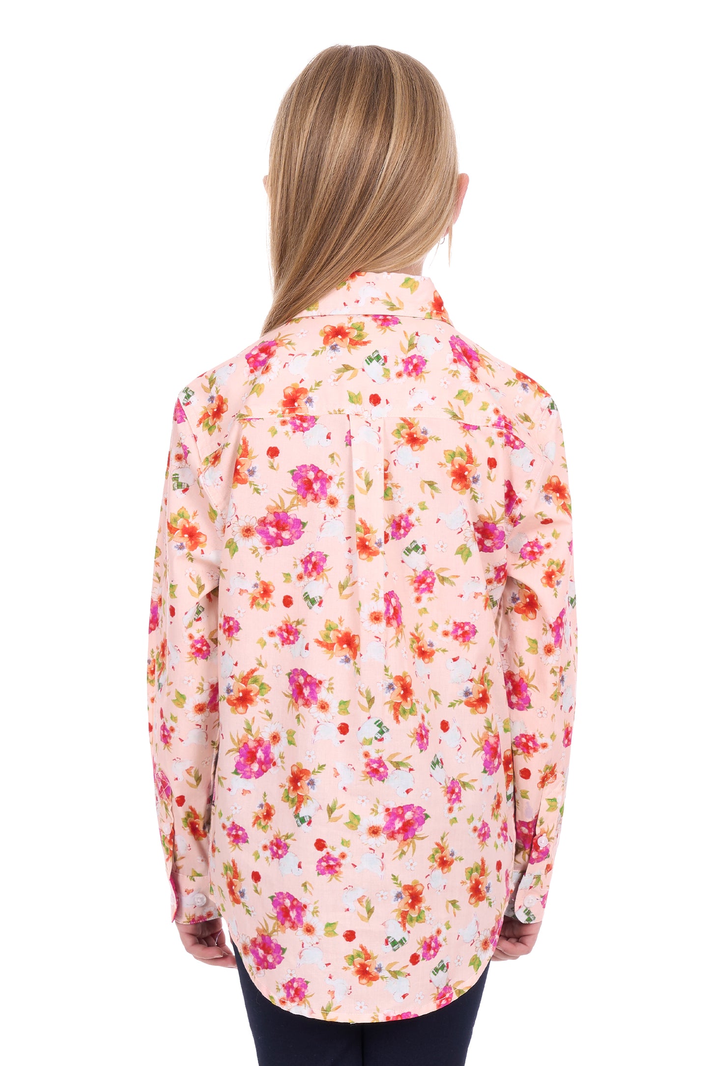 Hard Slog Kids Lily 1/2 Placket Long Sleeve Shirt