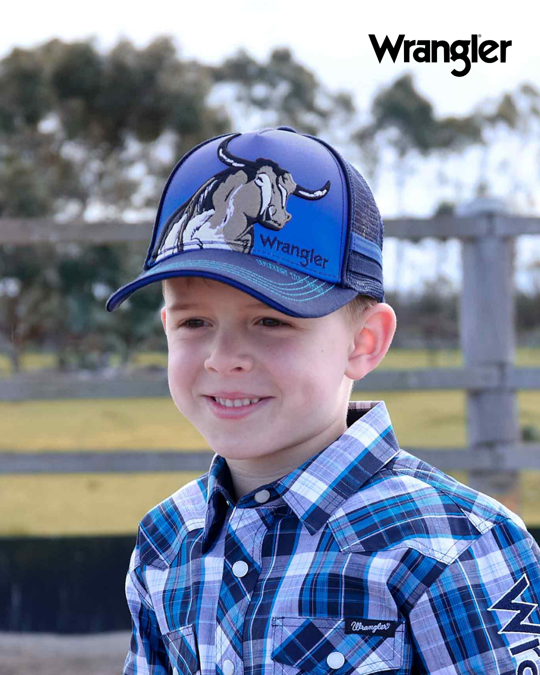Wrangler Kids Robbie Trucker Cap
