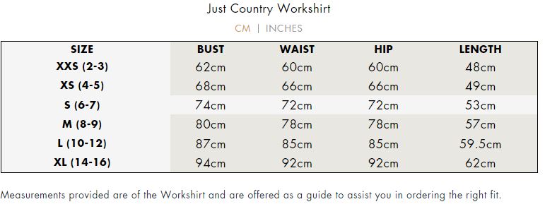 Just Country Boys Lachlan Half Button Country Workshirt