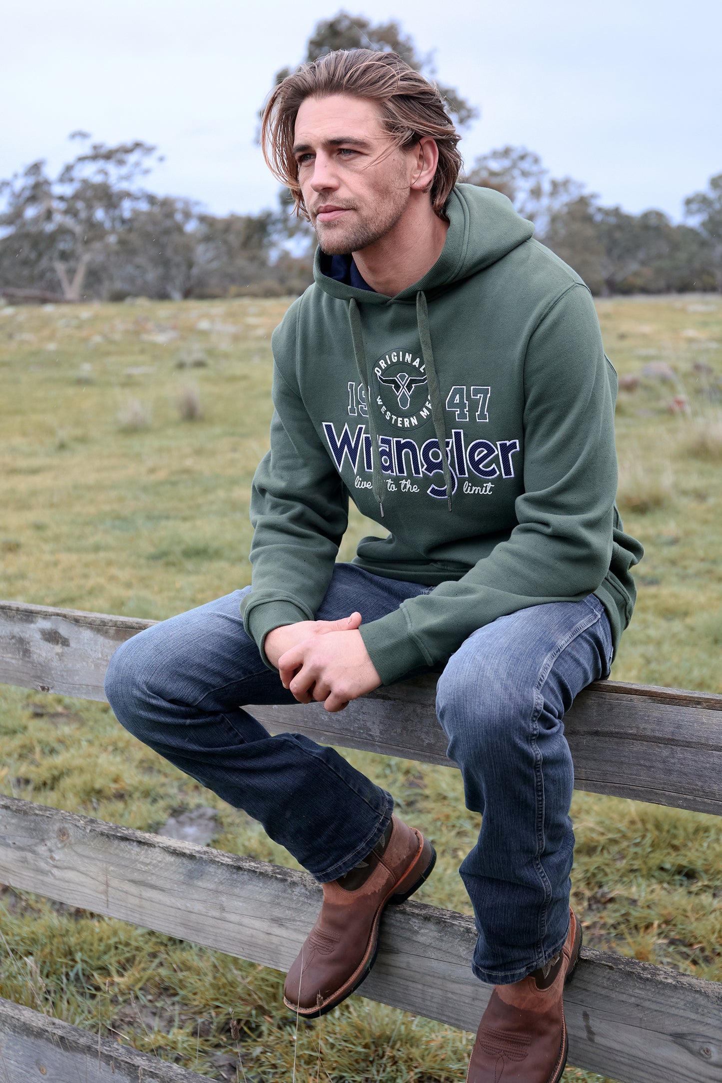 Wrangler Mens Glen Hoodie