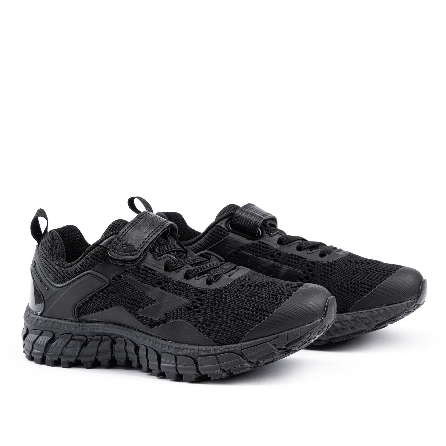 Sfida Onyx Junior Black Velcro Shoes