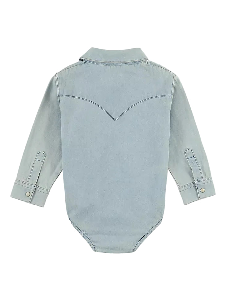 Wrangler Baby Western Long Sleeve Denim Bodysuit