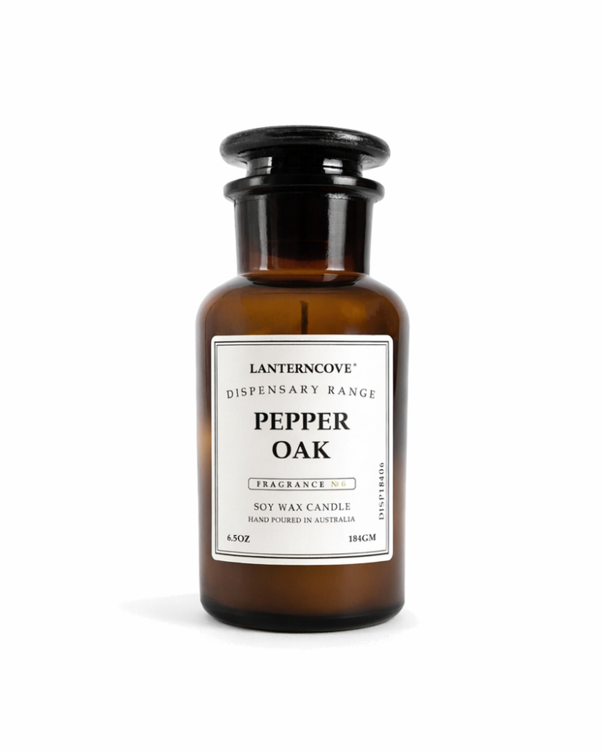 Lanterncove Dispensary 6.5 oz Soy Wax Candle Pepper Oak