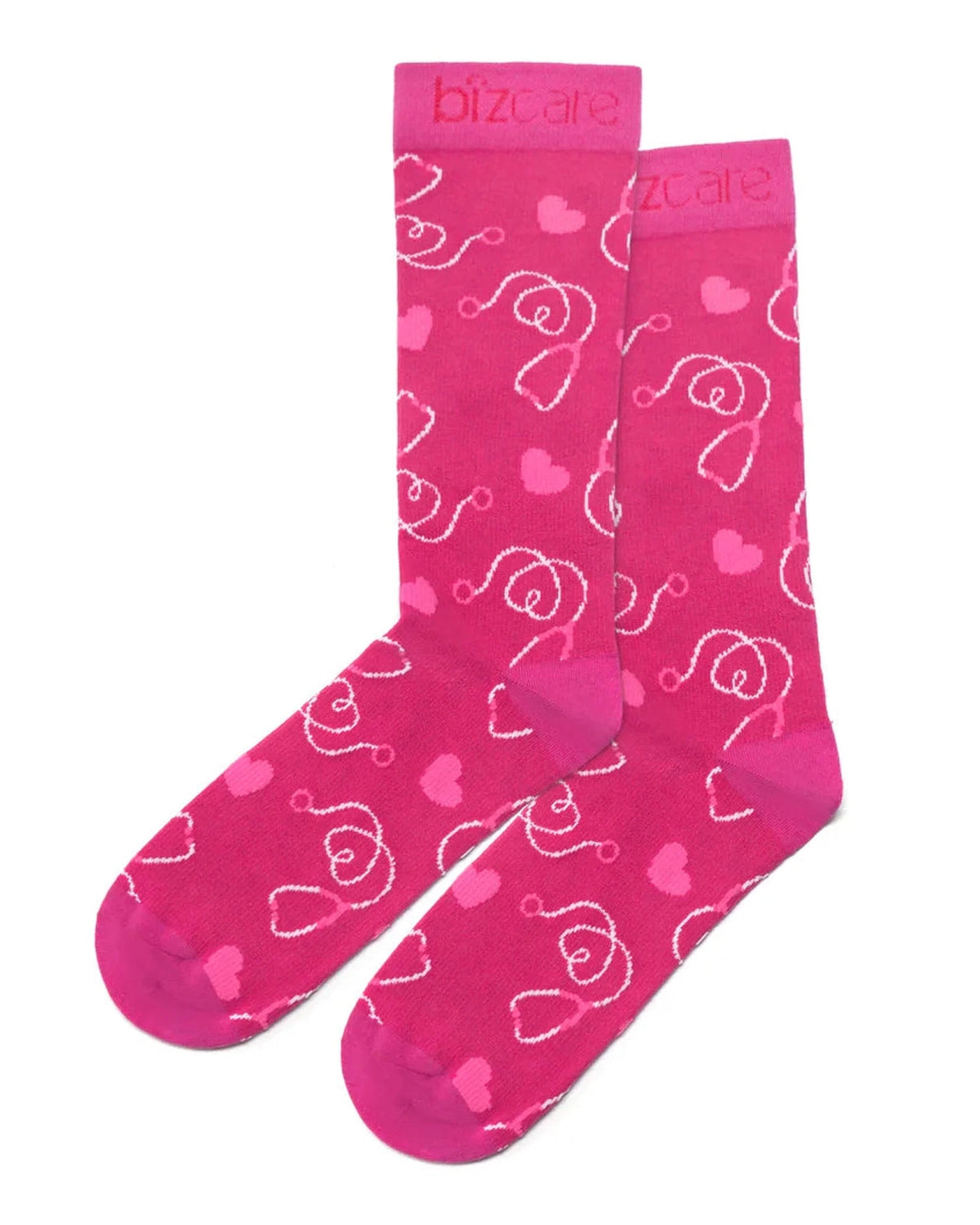 Fashion Biz Pink Ribbon Adult Comfort Socks