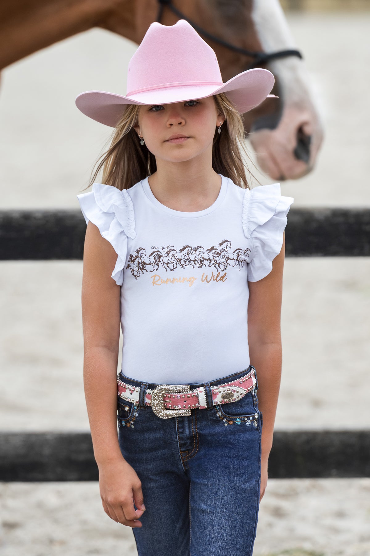 Pure Western Girls Harper Short Sleeve Tee