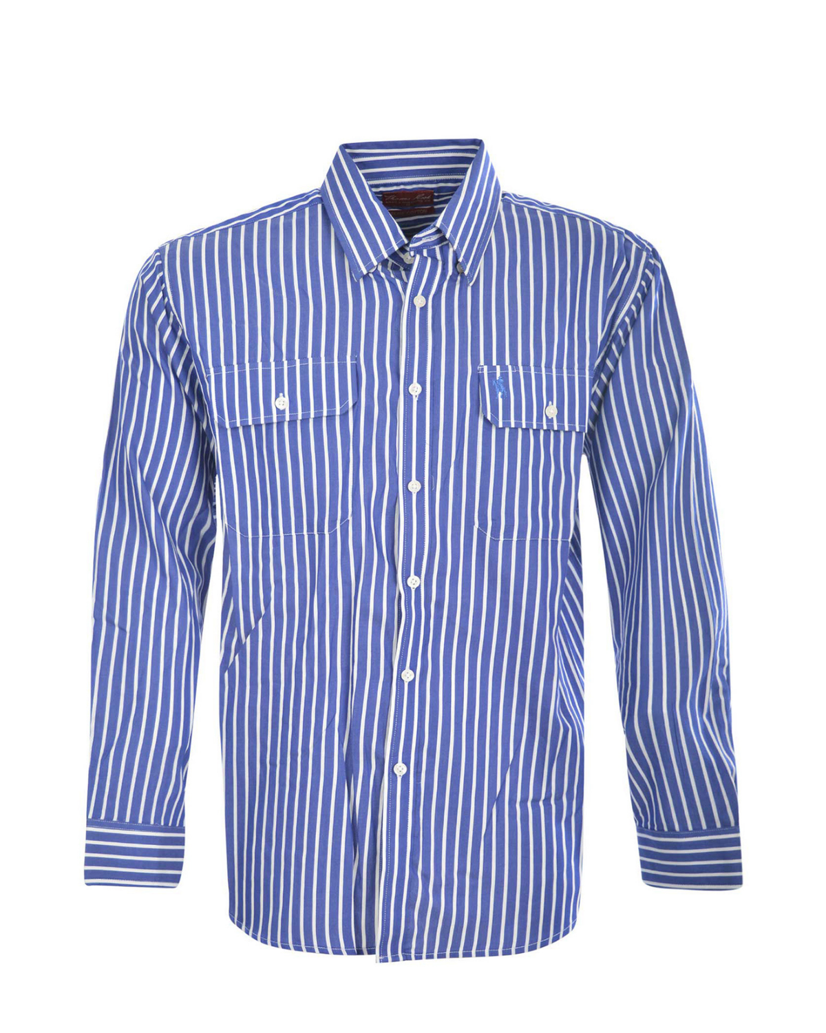 Thomas Cook Mens Winton Stripe 2 Pocket Long Sleeve Shirt