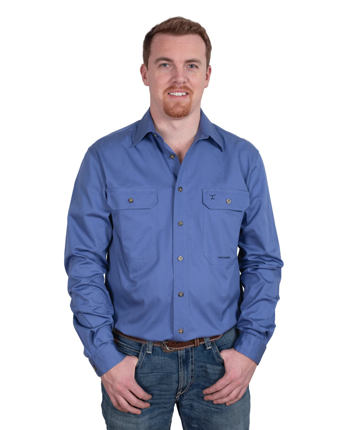 Just Country Mens Evan Full Button Country Workshirt
