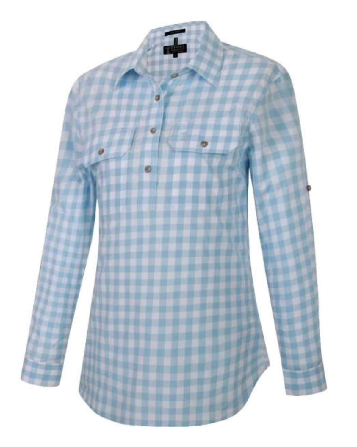 Pilbara Womens Yarn Dyed Check Closed Front Long Sleeve Country Shirt