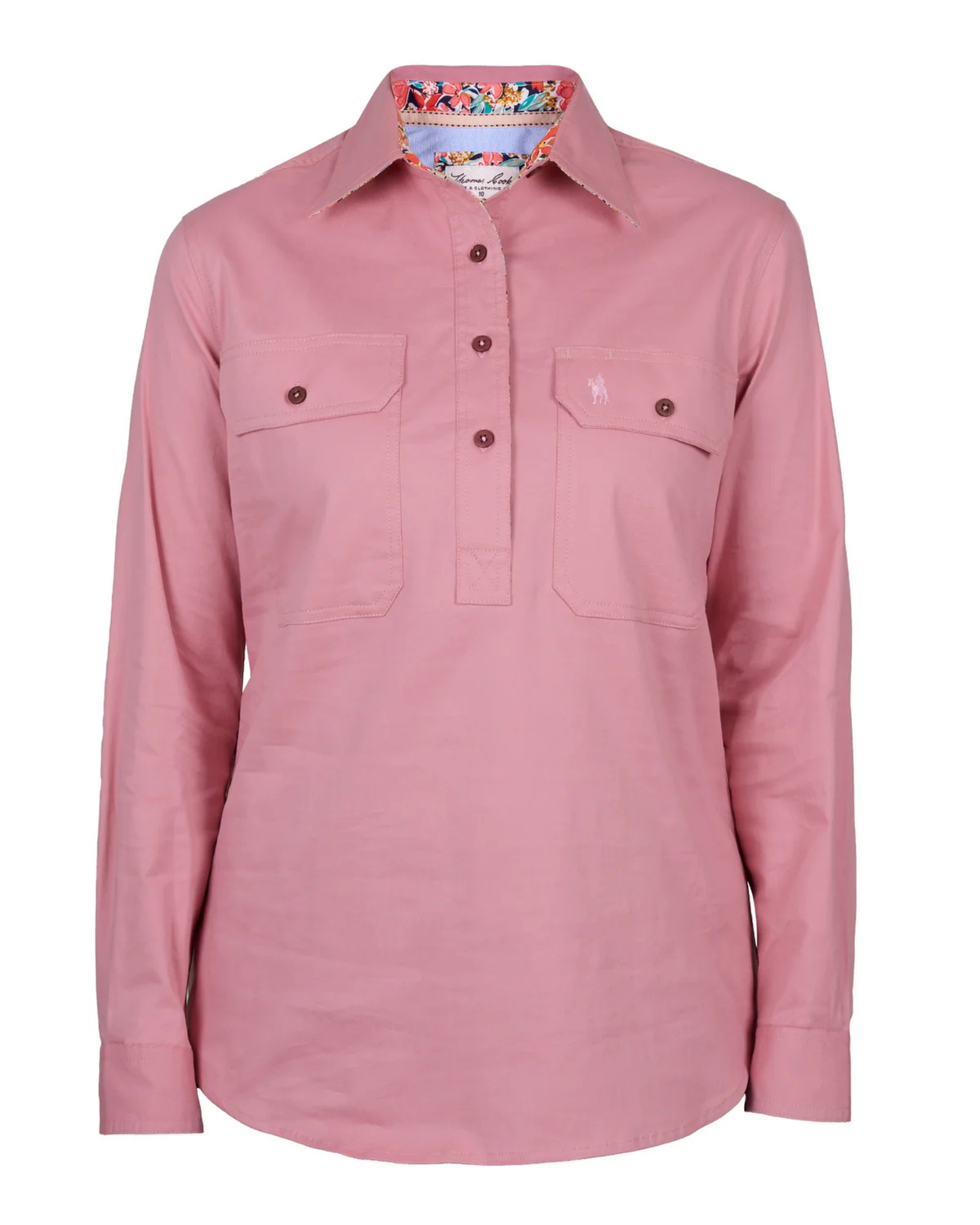 Thomas Cook Womens Stretch Drill Long Sleeve Shirt