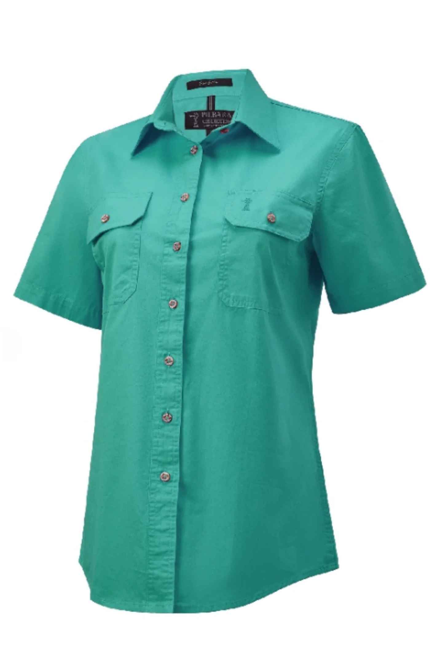 Womens Pilbara Open Front Short Sleeve Country Work Shirt