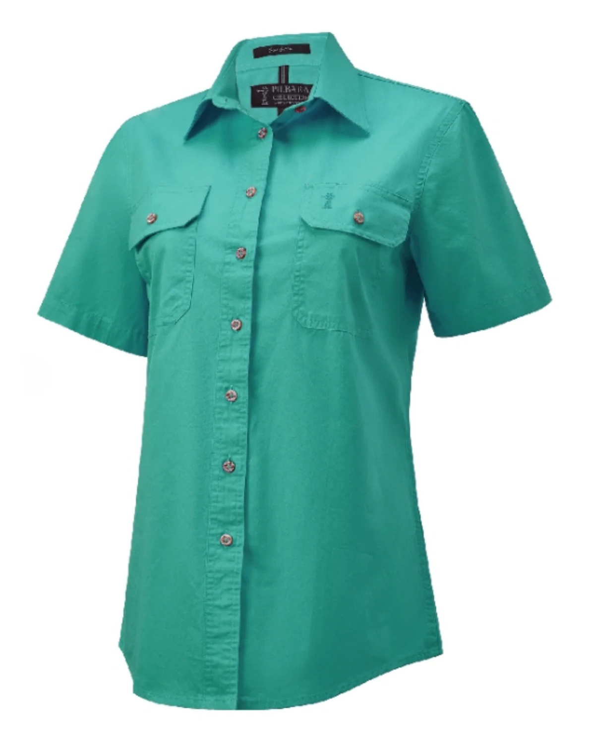 Womens Pilbara Open Front Short Sleeve Country Work Shirt