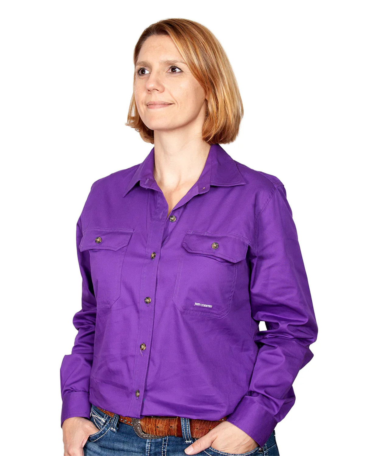 Just Country Womens Brooke Full Button Country Workshirt