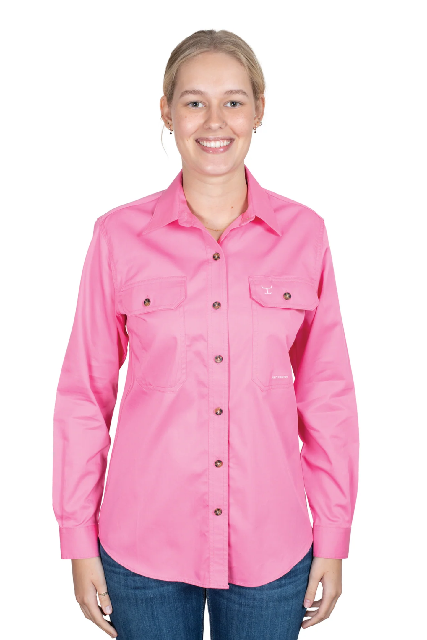 Just Country Womens Brooke Full Button Country Workshirt