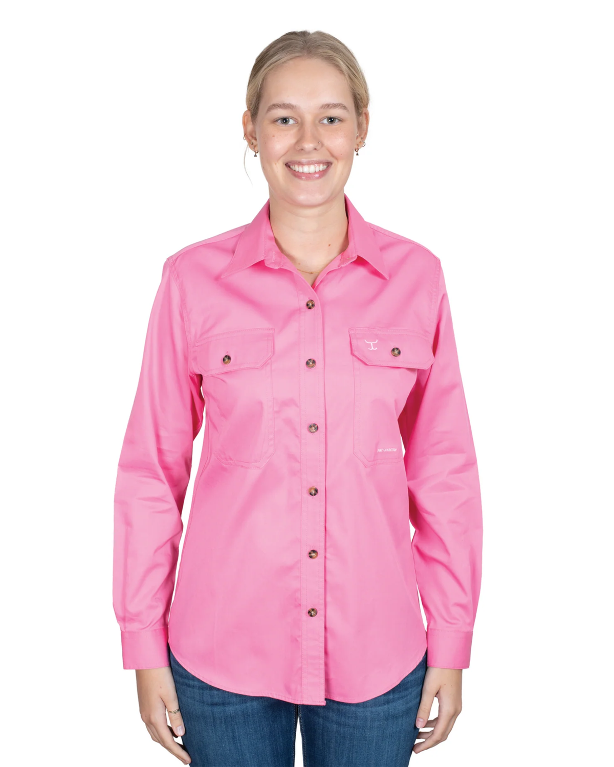 Just Country Womens Brooke Full Button Country Workshirt