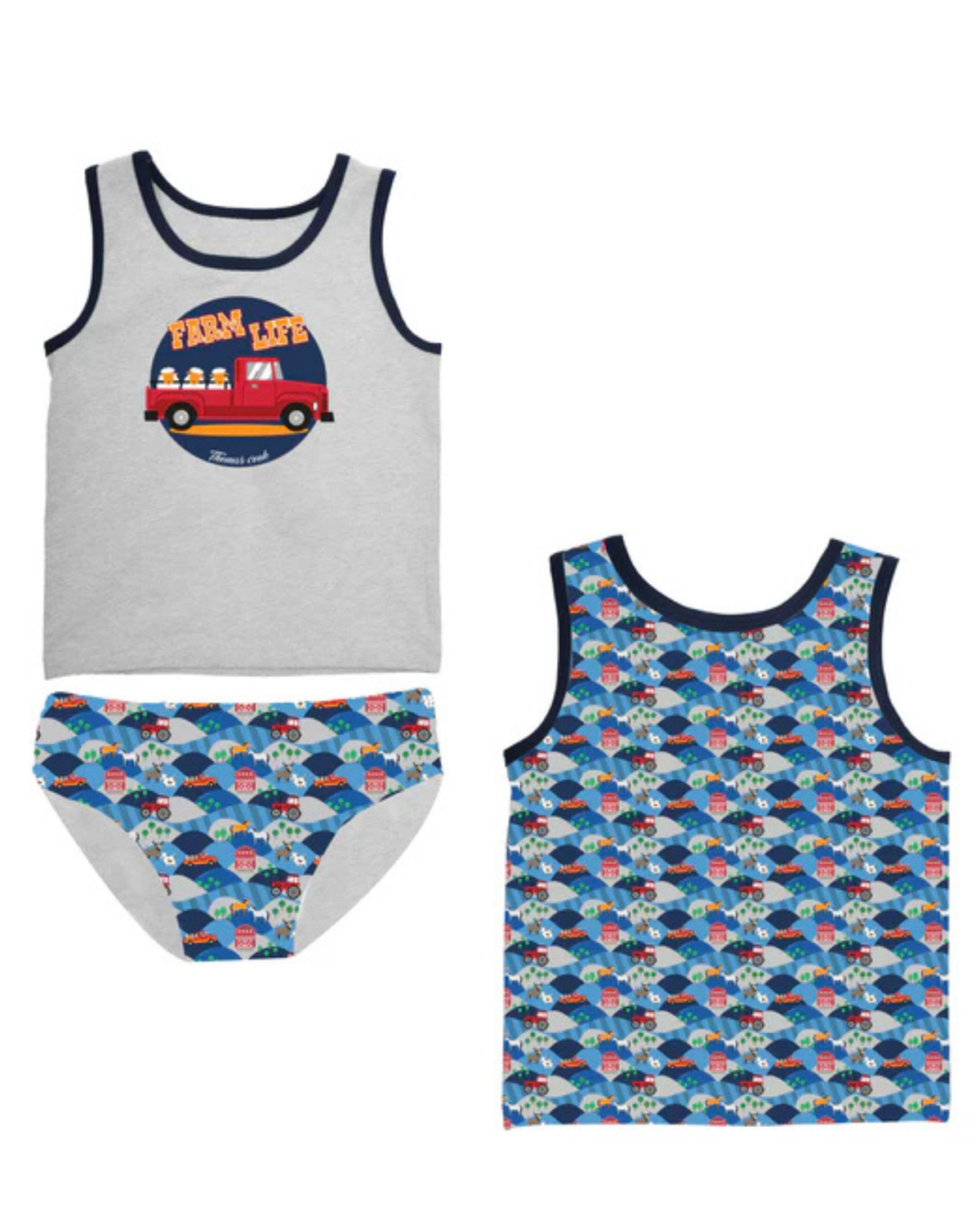 THOMAS COOK BOYS FARM RIDE SINGLET & UNDERWEAR SET