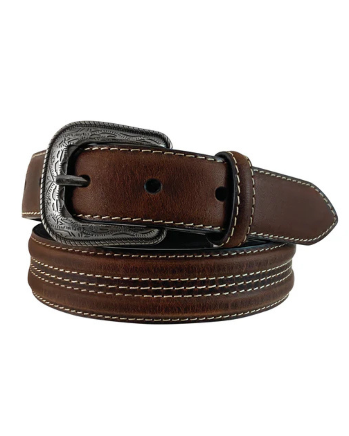 Roper Boys Belt 1.25 Inch Top Grain Leather Brown