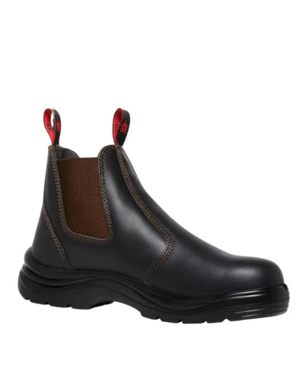 KingGee Mens Flinders Leather Steel Cap Gusset Work Boots