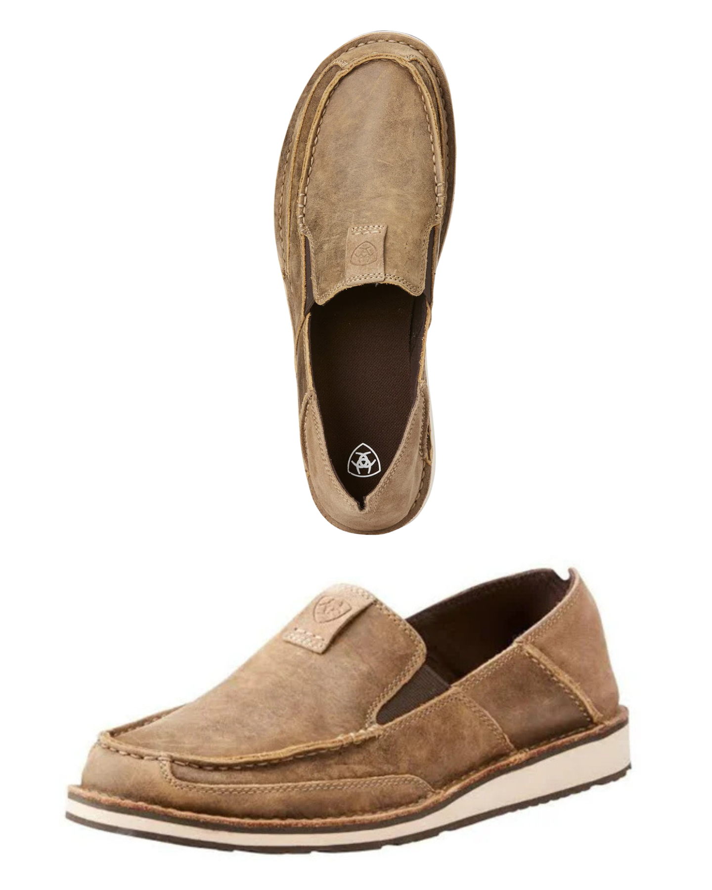 Ariat Mens Cruiser Brown Bomber/Relaxed Bark – Millmerran  display picture 1