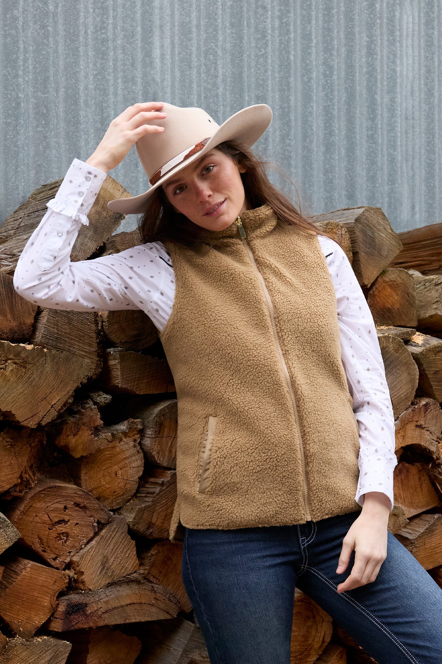 Pure Western Womens Sherri Reversible Vest