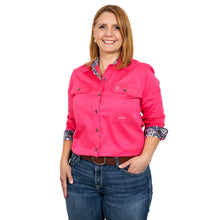 Load image into Gallery viewer, JUST COUNTRY WOMENS BROOKE TRIM FULL BUTTON SOLID WORKSHIRT