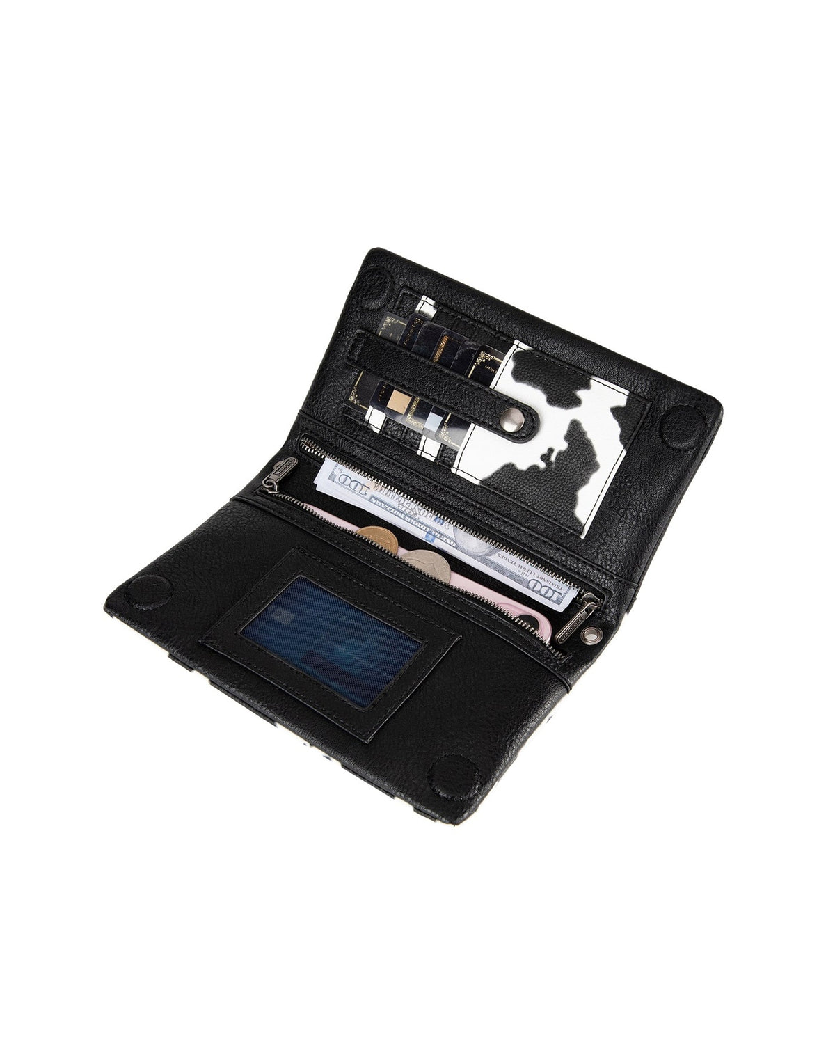Wrangler Cow Print Wallet Crossbody Bag