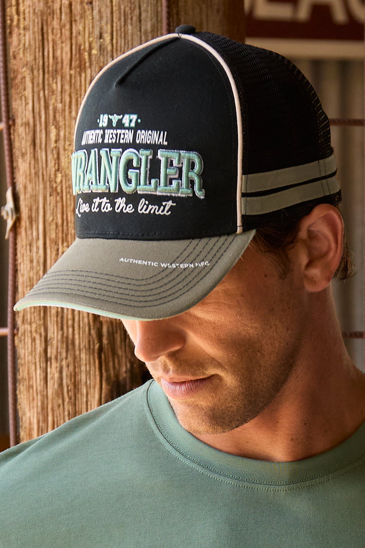 Wrangler Layton High Profile Trucker Cap