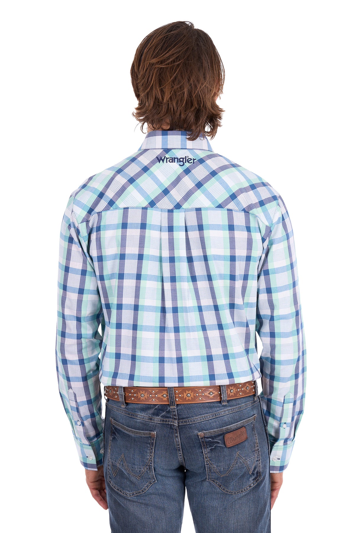 Wrangler Mens Dale 1 Pocket Long Sleeve Shirt