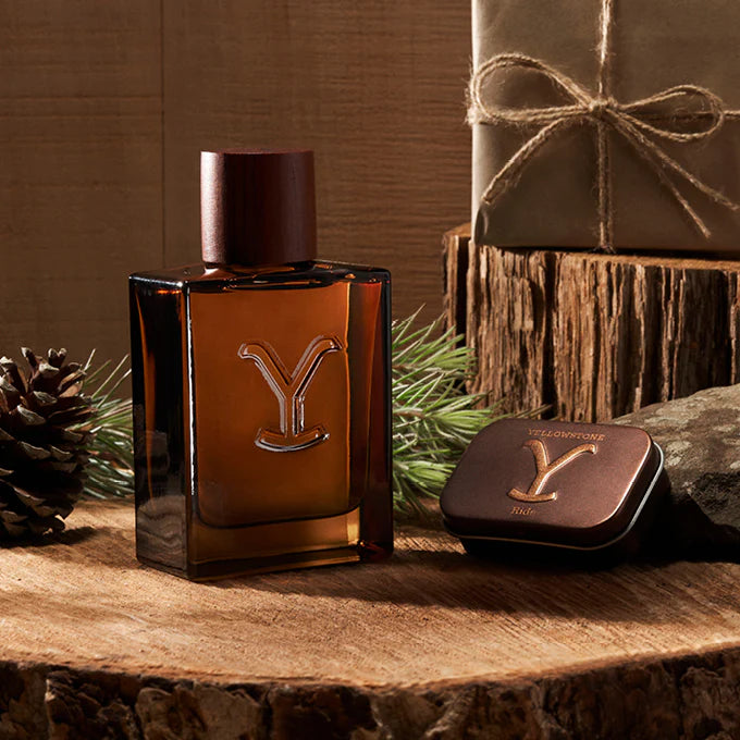 Tru Western Mens Yellowstone Ride Gift Set for Him - Ride Cologne & Solid Cologne