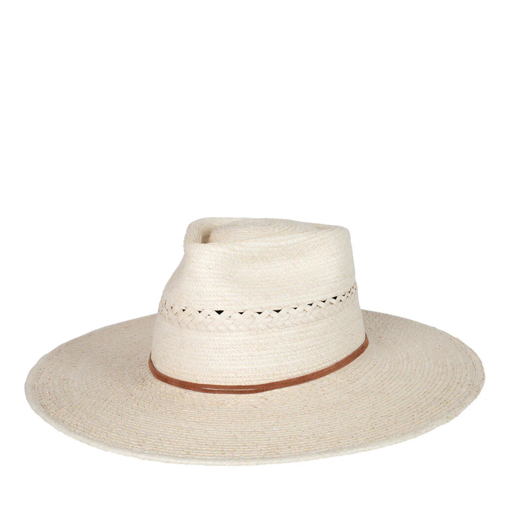 Sunbody Hats Vented Tear Drop 4 Inch Brim Standard Palm Leaf Hat