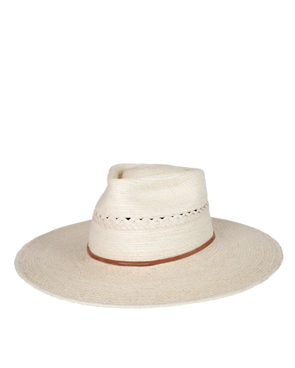 Sunbody Hats Vented Tear Drop 4 Inch Brim Standard Palm Leaf Hat